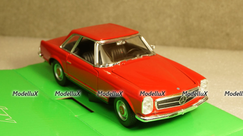 Mercedes 230 SL (W113) 1963 Red, 24093, Welly 1:24