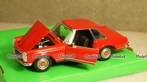 Mercedes 230 SL (W113) 1963 Red, 24093, Welly 1:24