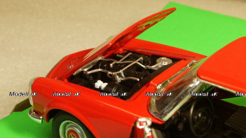 Mercedes 230 SL (W113) 1963 Red, 24093, Welly 1:24