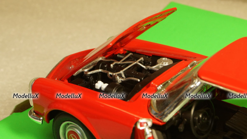 Mercedes 230 SL (W113) 1963 Red, 24093, Welly 1:24
