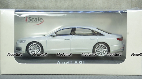 Audi A8L white, IScale 1:43