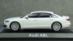 Audi A8L white, IScale 1:43