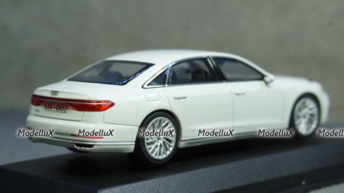 Audi A8L white, IScale 1:43