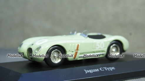 Jaguar C-Type #50 GP Reims 1952 Stirling Moss, Atlas 1:43