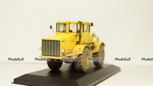 К 700 Кировец желтый со следами эксплуатации, 1:43