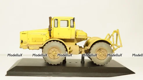 К 700 Кировец желтый со следами эксплуатации, 1:43