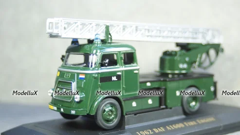 DAF A1600 fire engine NL 1962 darkgreen, Yat Ming 1:43