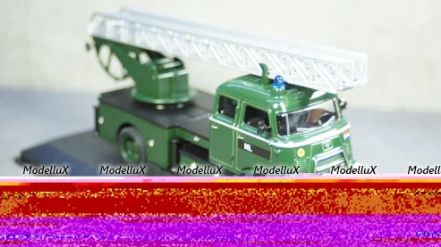 DAF A1600 fire engine NL 1962 darkgreen, Yat Ming 1:43