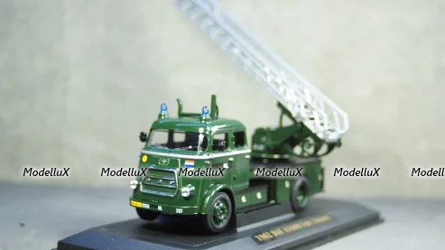 DAF A1600 fire engine NL 1962 darkgreen, Yat Ming 1:43