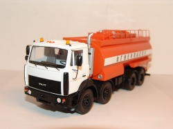 МЗКТ 6515 "Огнеопасно" с прицепом бочкой,  BY.VOLK 1:43