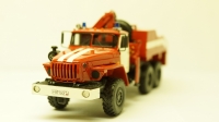 Урал 5557 эвакуатор пожарный 1984г., Skifavto 1:43