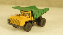 БЕЛАЗ 540А карьерный самосвал желтый/зеленый, Бригадир 1:87