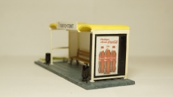 Автобусная остановка с рекламным лайтбоксом и освещением, Kirovograd Models 1:43