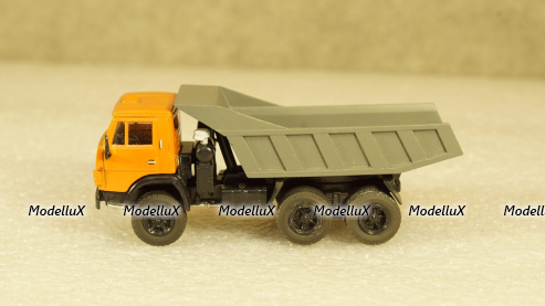 Камаз 5511 оранжевый/серый, Бригадир 1:87