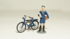 Фигурка Почтальонша с велосипедом, Артель "Universal" 1:43 