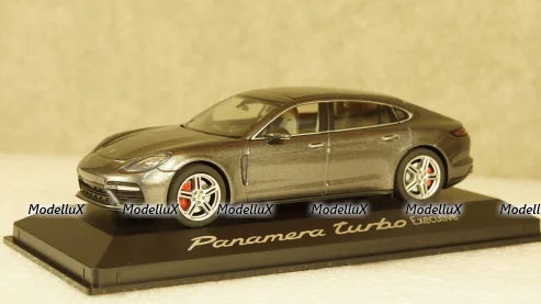 Porsche Panamera Turbo (2. Gen.) Executive agate gray metallic, Herpa 1:43