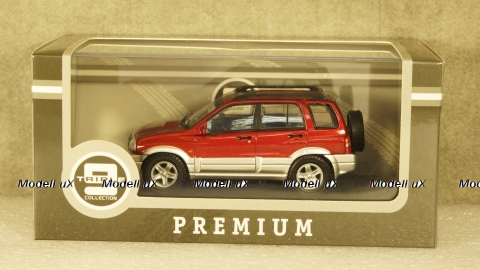 Suzuki Grand Vitara 2001 red/grey, Triple9 1:43