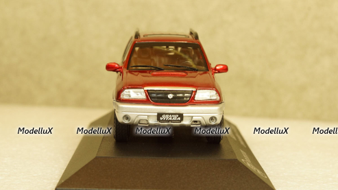 Suzuki Grand Vitara 2001 red/grey, Triple9 1:43