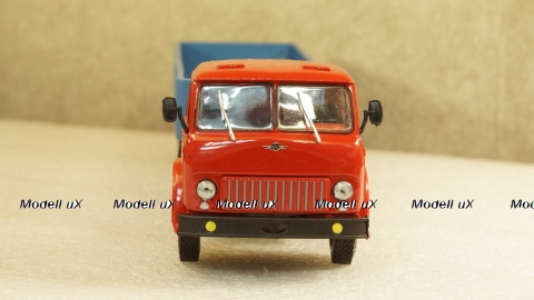 МАЗ 504 с п/прицепом Одаз 9380 1981г красный/синий, НАП 1:43