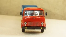 МАЗ 504 с п/прицепом Одаз 9380 1981г красный/синий, НАП 1:43