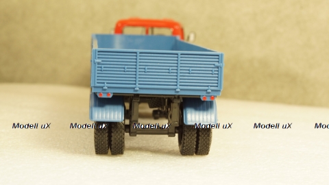 МАЗ 504 с п/прицепом Одаз 9380 1981г красный/синий, НАП 1:43