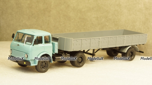 МАЗ 504 с полуприцепом МАЗ-9380б 1986, Н861, НАП 1:43 Уценка!