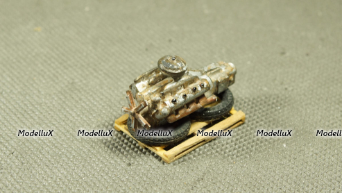 Мотор ЯМЗ-238  на поддоне, OrisModel 1:43