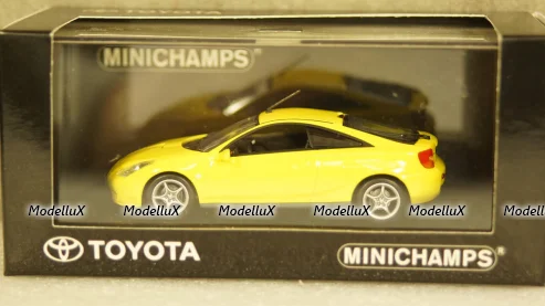 Toyota Celica (T23) 2000 желтая, 430168924, Minichamps 1:43