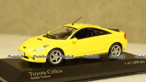 Toyota Celica (T23) 2000 желтая, 430168924, Minichamps 1:43