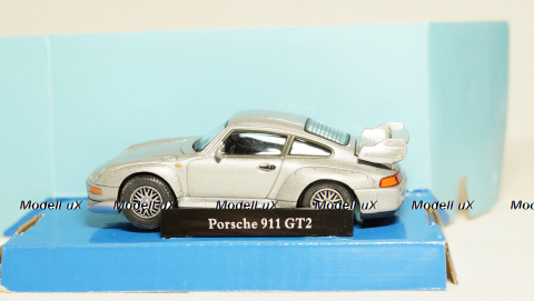 Porsche 911 GT2 серебристая, Cararama 1:43