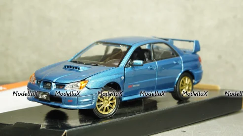 Subaru Impreza WRX STI metallic-blue, MotorMax 1:24