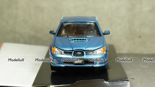 Subaru Impreza WRX STI metallic-blue, MotorMax 1:24