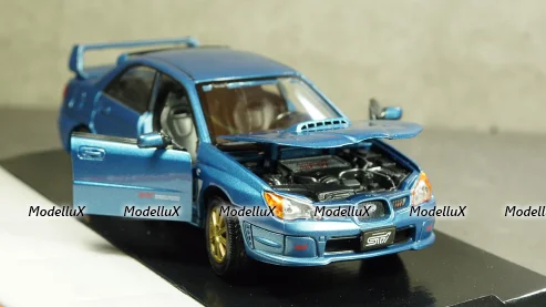 Subaru Impreza WRX STI metallic-blue, MotorMax 1:24