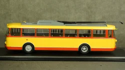 Троллейбус Skoda-9TR, 1961, красно-жёлтый, SSM4041, SSM 1:43