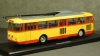 Троллейбус Skoda-9TR, 1961, красно-жёлтый, SSM4041, SSM 1:43