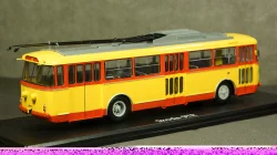 Троллейбус Skoda-9TR, 1961, красно-жёлтый, SSM4041, SSM 1:43