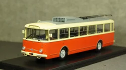 Троллейбус Skoda-9TR, 1961, красно-бежевый, SSM4044, SSM 1:43