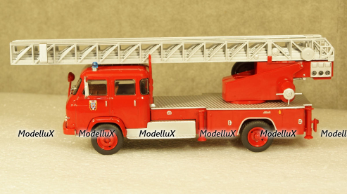 Saviem S7 пожарное депо с лестницей красный, Atlas 1:43