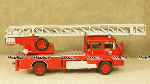 Saviem S7 пожарное депо с лестницей красный, Atlas 1:43