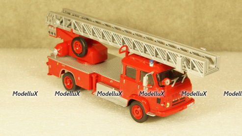 Saviem S7 пожарное депо с лестницей красный, Atlas 1:43