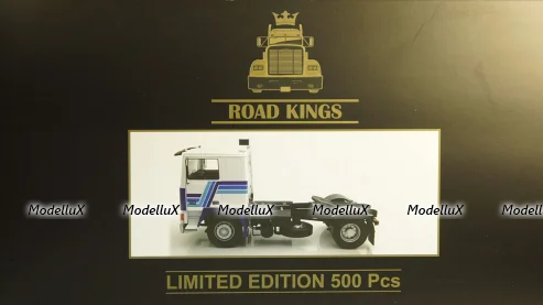 Volvo F12 1977 white/blue, RK180033, Road Kings 1:18