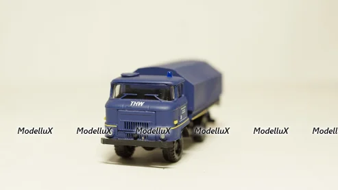 IFA wl50 синяя, кузов с тентом, THW, Herpa/КУМ 1:87 