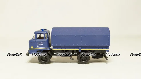 IFA wl50 синяя, кузов с тентом, THW, Herpa/КУМ 1:87 