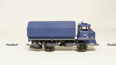 IFA wl50 синяя, кузов с тентом, THW, Herpa/КУМ 1:87 
