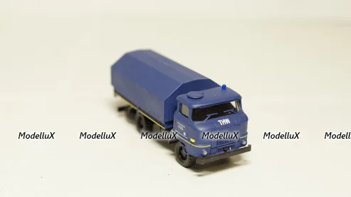 IFA wl50 синяя, кузов с тентом, THW, Herpa/КУМ 1:87 
