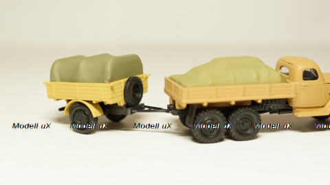 Зис 151 борт с грузом и прицеп с грузом песочный, Herpa 1:87 