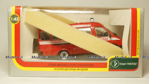 Газ-3221 Газель Пожарный автобус 01, Агат 1:43