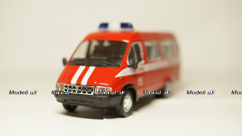Газ-3221 Газель Пожарный автобус 01, Агат 1:43