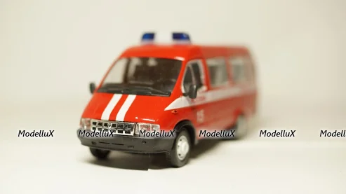 Газ-3221 Газель Пожарный автобус 01, Агат 1:43