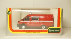 Газ 3221 Газель, пожарная 01, Агат 1:43
